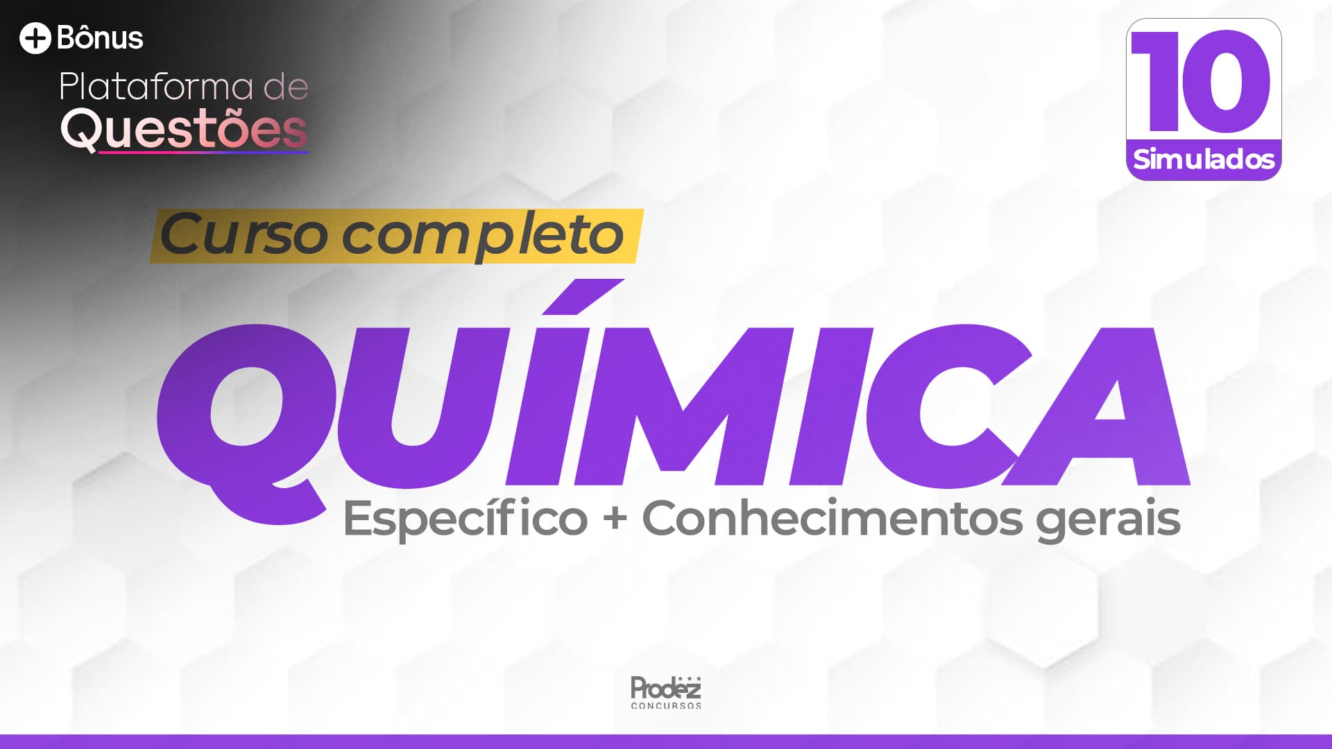 Química | Específica + Gerais (Concursos e ACTs SC) + Questões