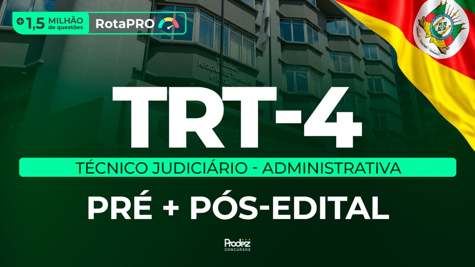 Técnico - Administrativa TRT-4 | Pré + Pós-edital + 1,5M de Questões + RotaPRO