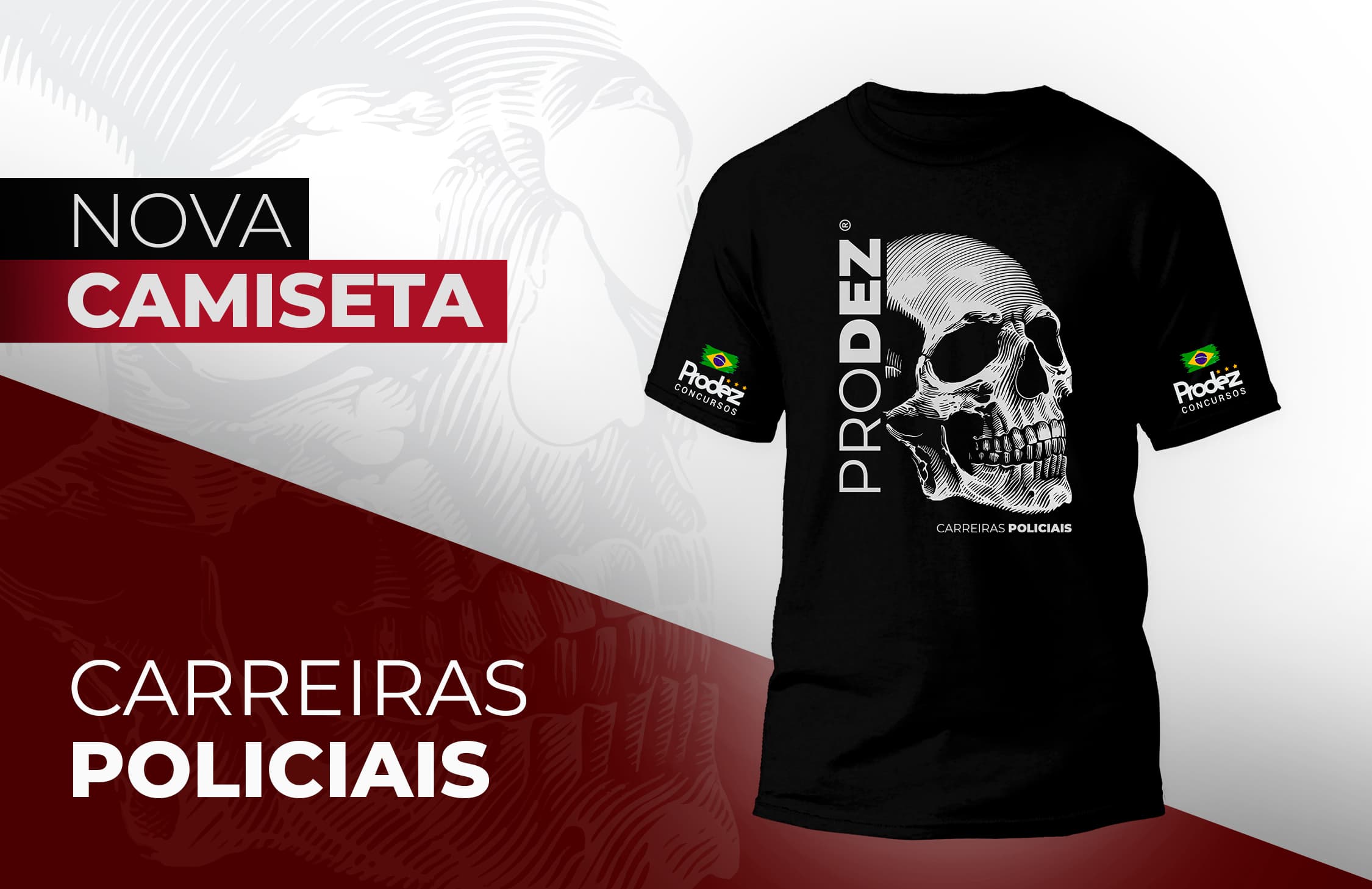 Camiseta Carreiras Policiais (Restrito para Aulões, TAF e Prova)