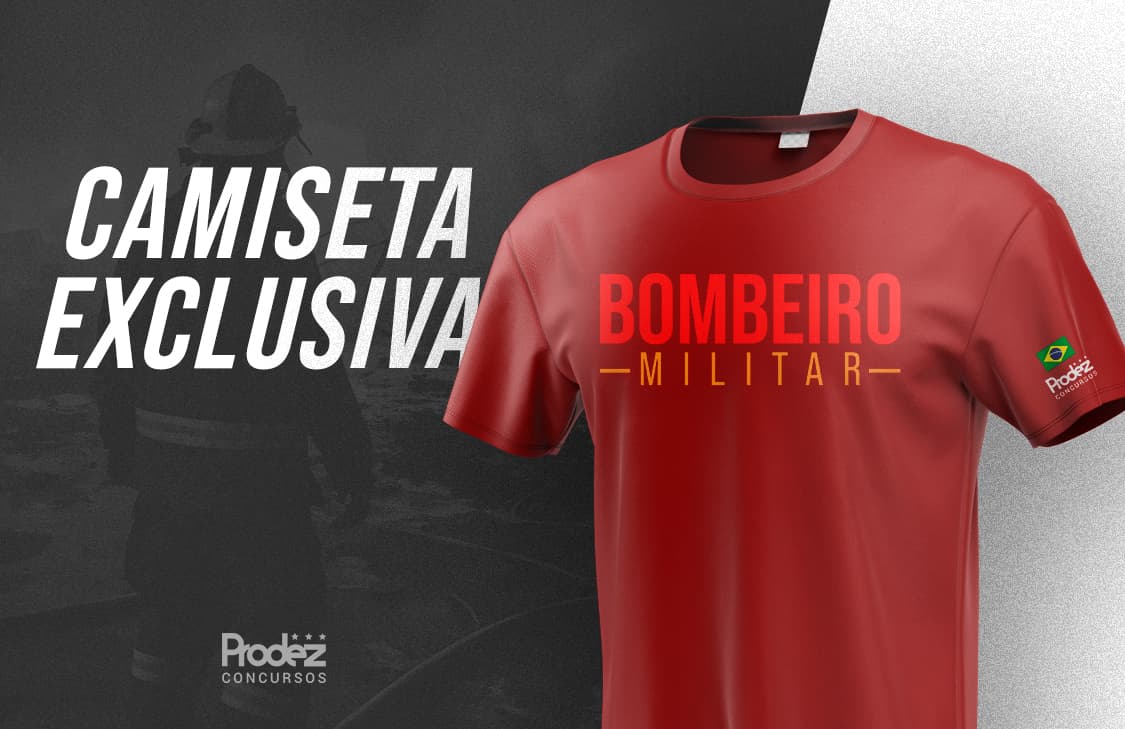 Camiseta Bombeiro Militar (Restrito para Aulões, TAF e Prova)