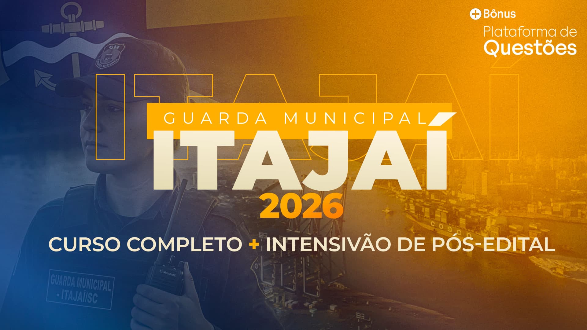 COMBO GM Itajaí | Curso completo + Intensivão Fepese + Questões
