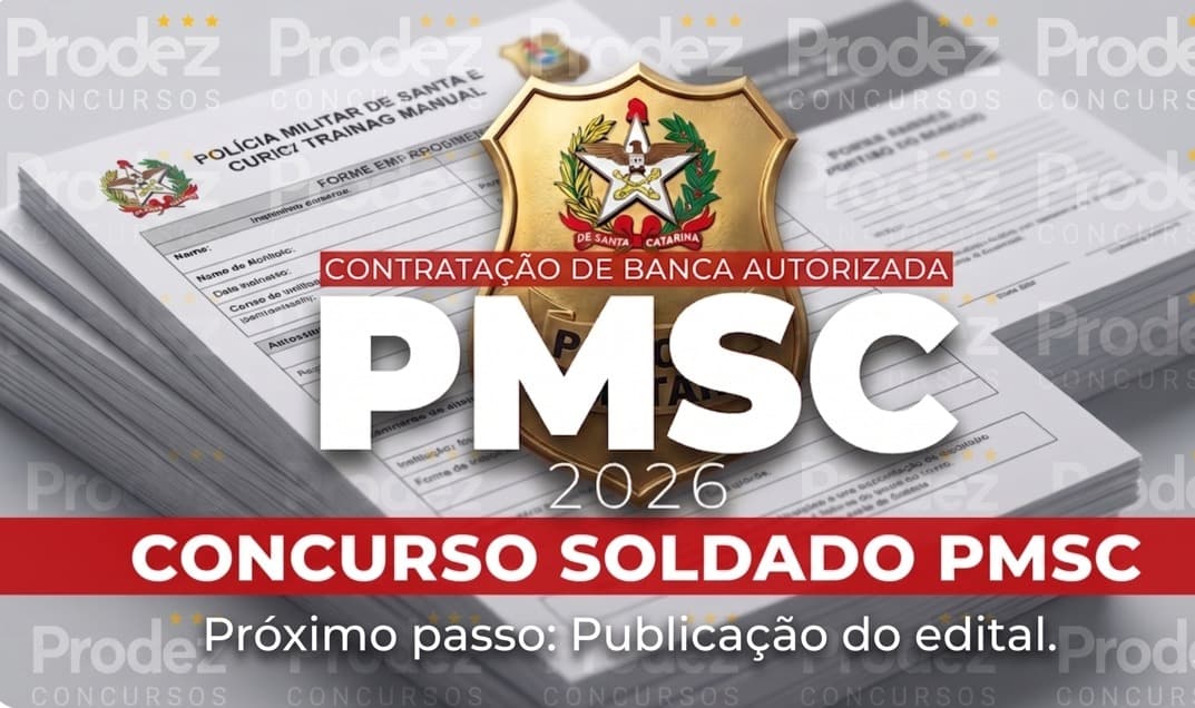 PMSC | Autorizada a contratação da banca