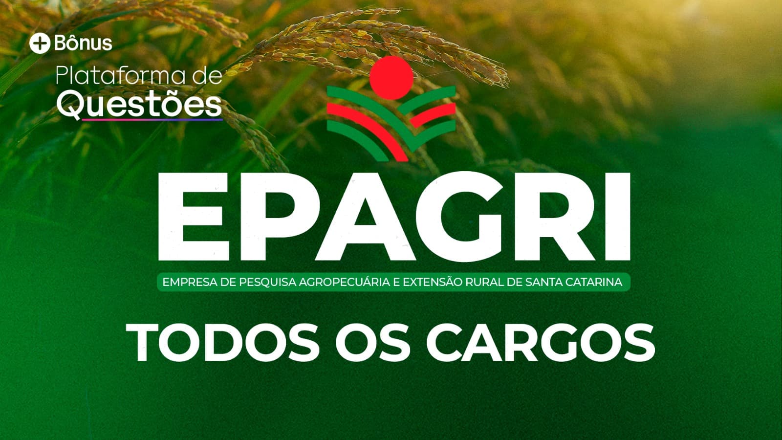 EPAGRI 2026 | Todos os cargos + Plataforma de Questões
