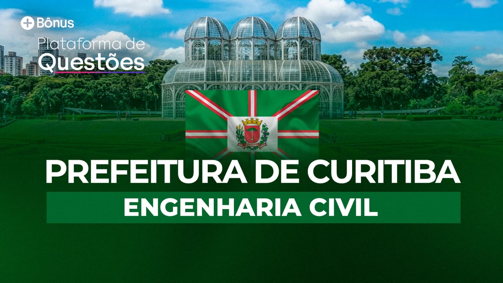 Prefeitura de Curitiba | Engenharia Civil (Curso completo + Plataforma de Questões)