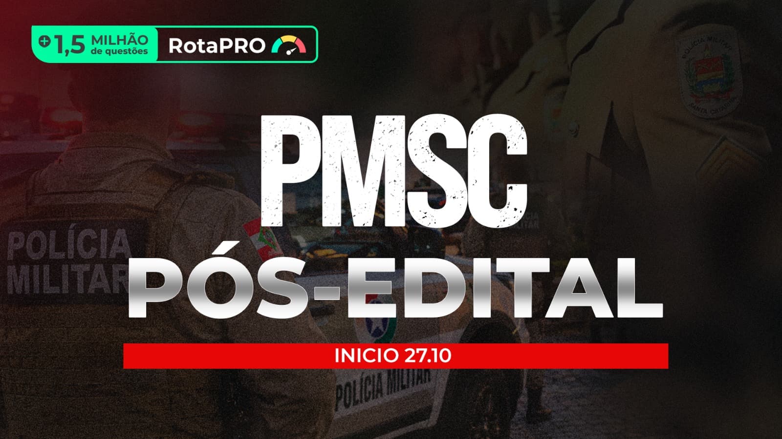 PMSC 2026 | Pós-edital AO VIVO + Aulão de Véspera + RotaPRO