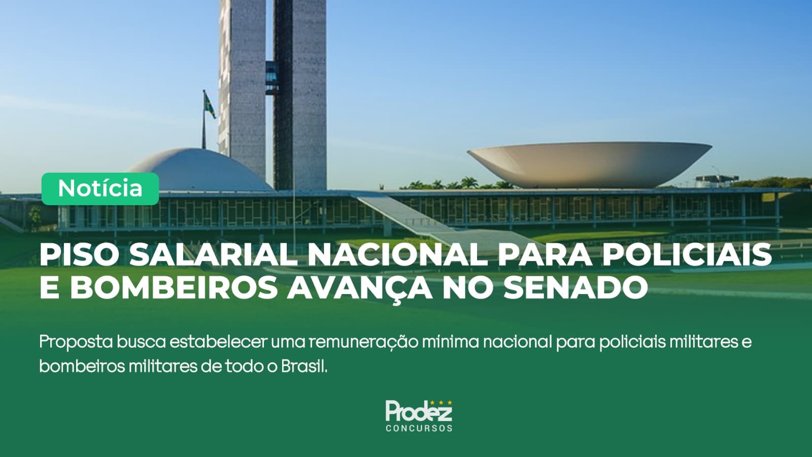 Piso salarial nacional para policiais e bombeiros avança no Senado