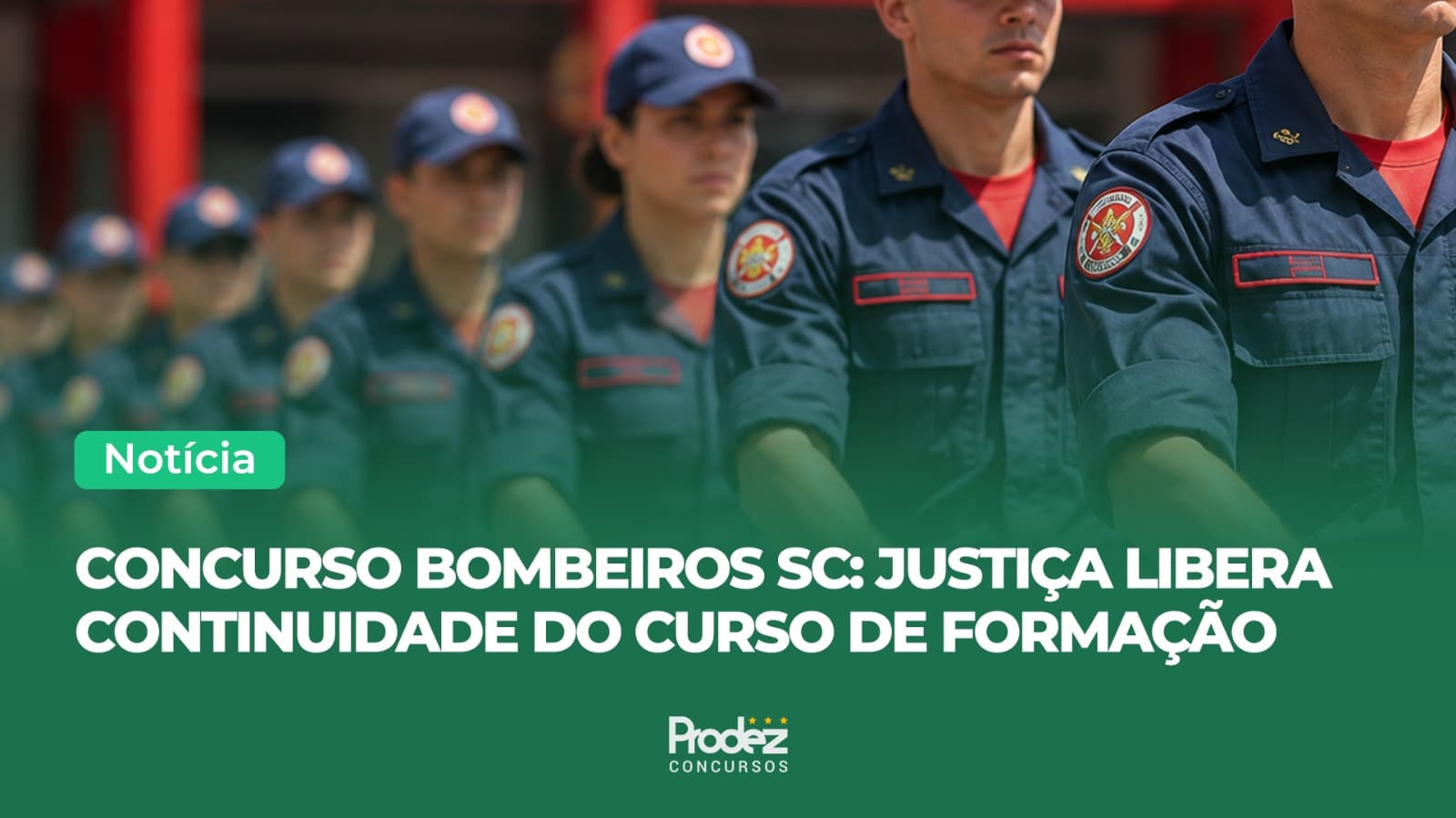 Concurso Bombeiros SC: Justiça libera continuidade do curso de formação